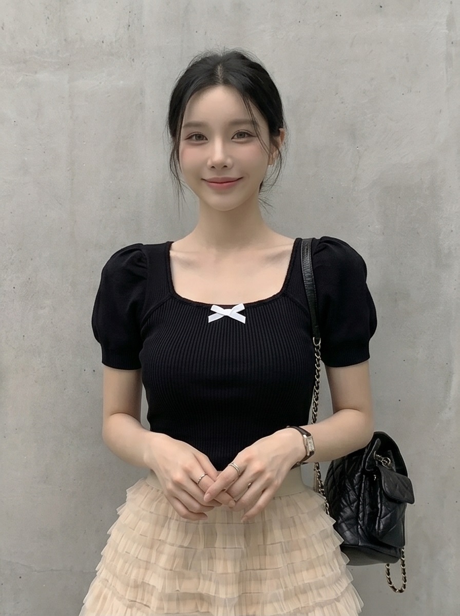 シフォンプリーツティアードウエストゴムミニスカート | 詳細画像7