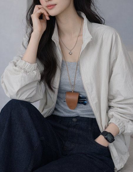 ジップアップポケットルーズ長袖ジャンパー | 詳細画像6