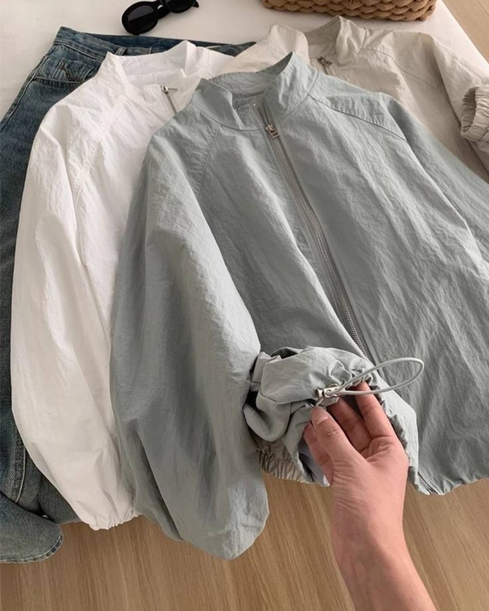 ジップアップポケットルーズ長袖ジャンパー | 詳細画像11