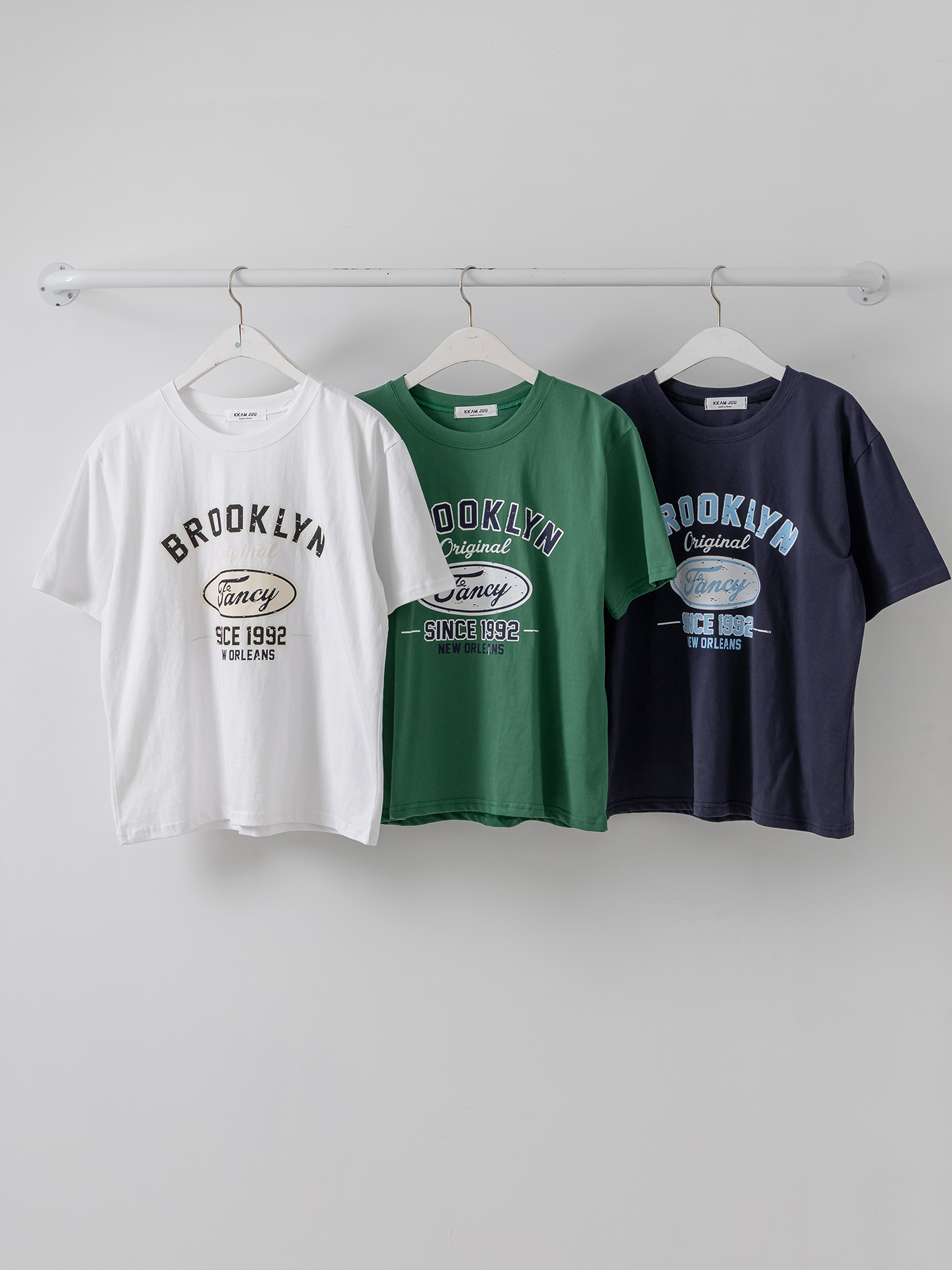 コットンラウンドネックベーシック半袖ロゴTシャツ | 詳細画像31