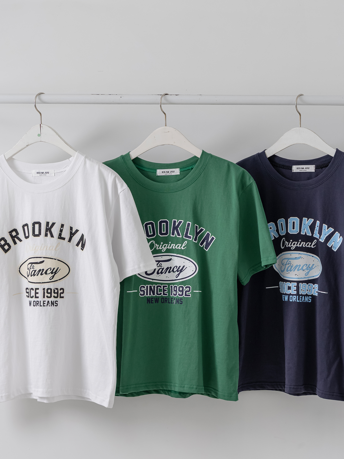 コットンラウンドネックベーシック半袖ロゴTシャツ | 詳細画像32
