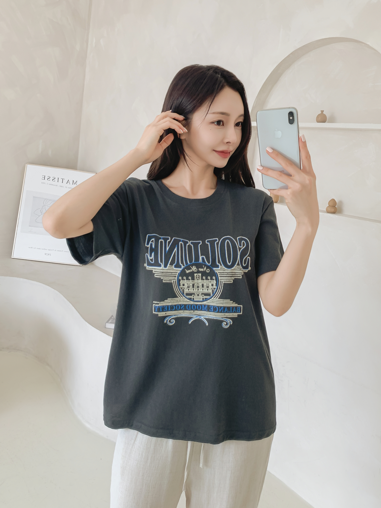 ラウンドネックベーシック半袖ロゴTシャツ | 詳細画像16