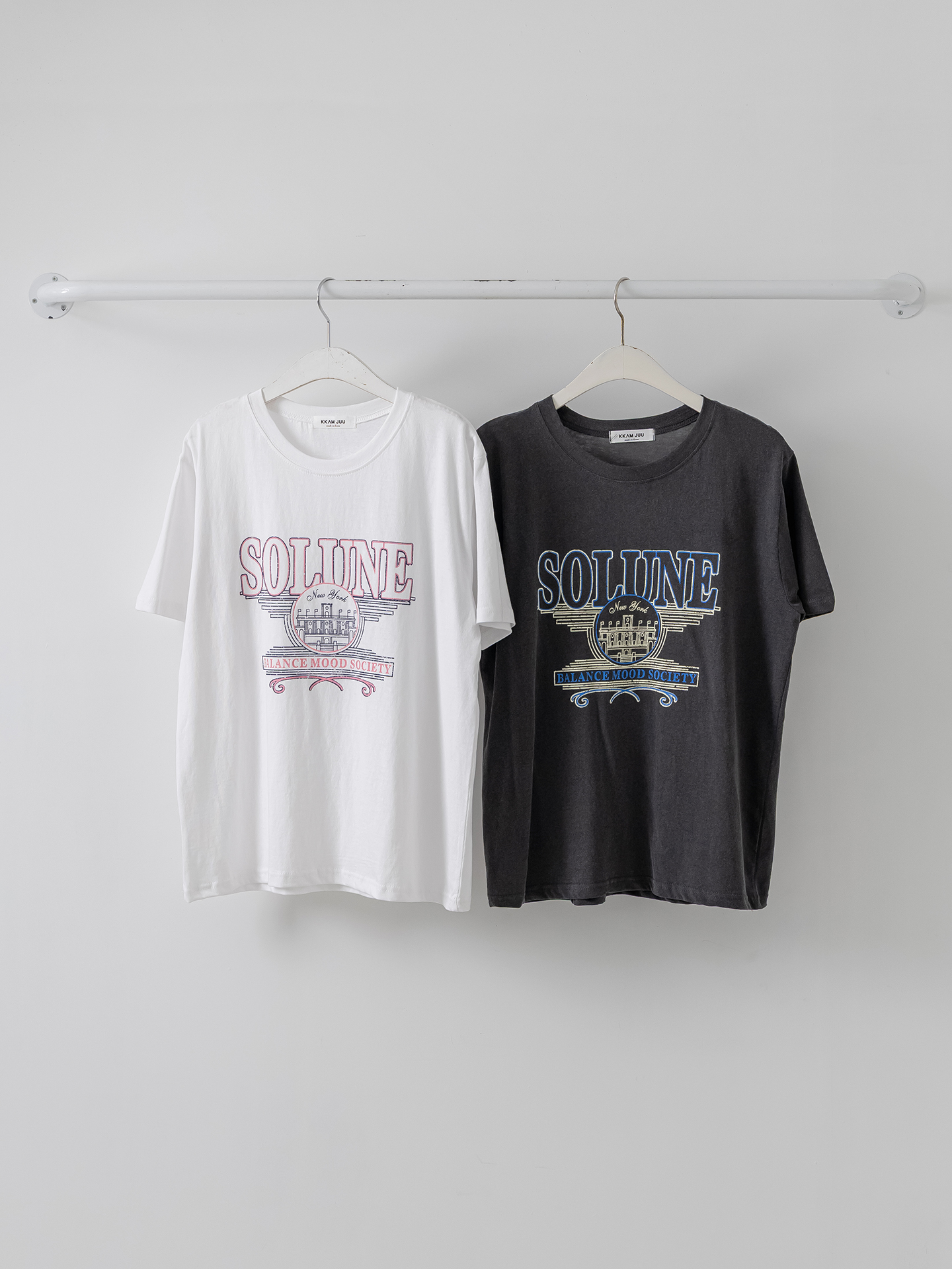 ラウンドネックベーシック半袖ロゴTシャツ | 詳細画像17