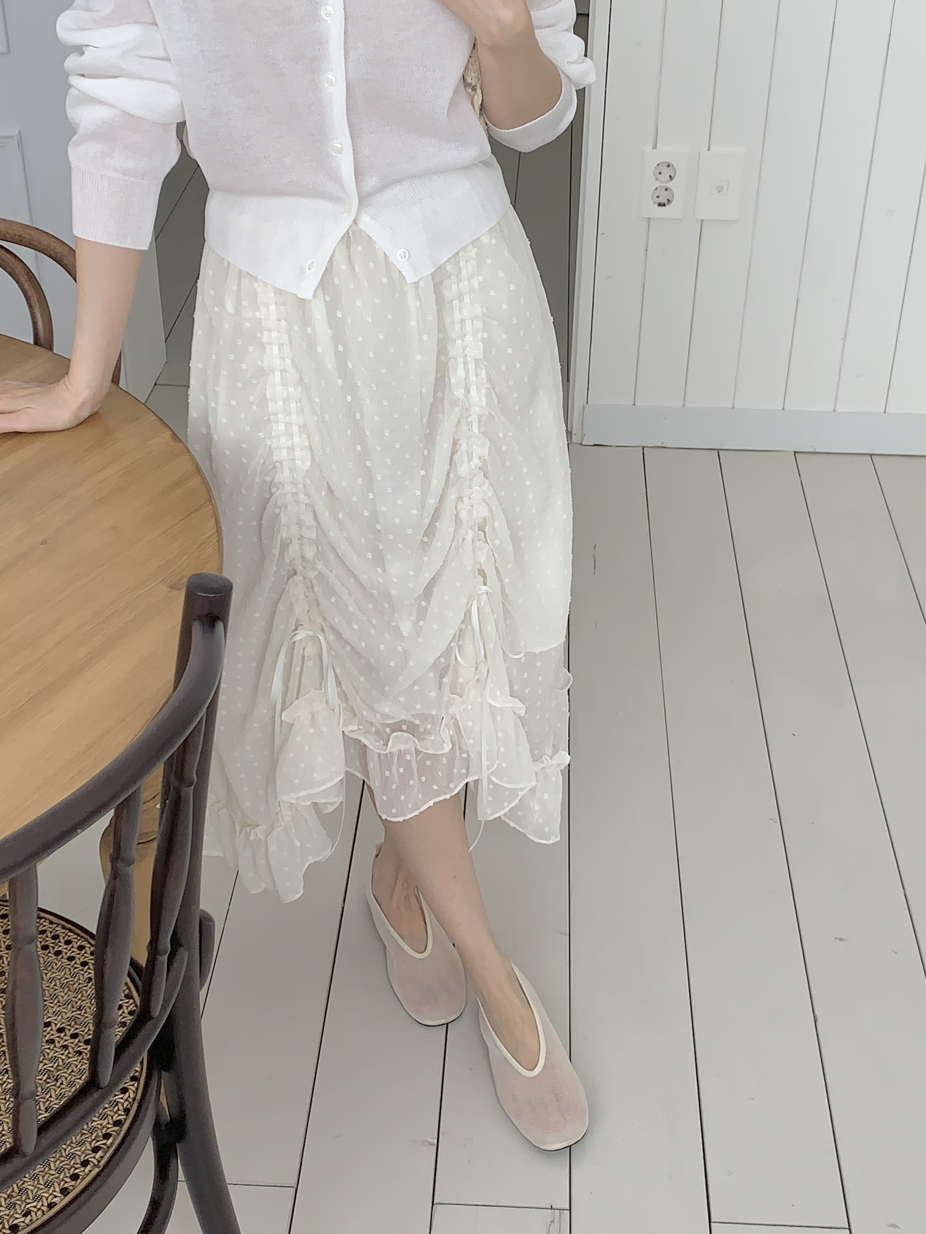 シフォンウエストゴムロングスカート | 詳細画像18