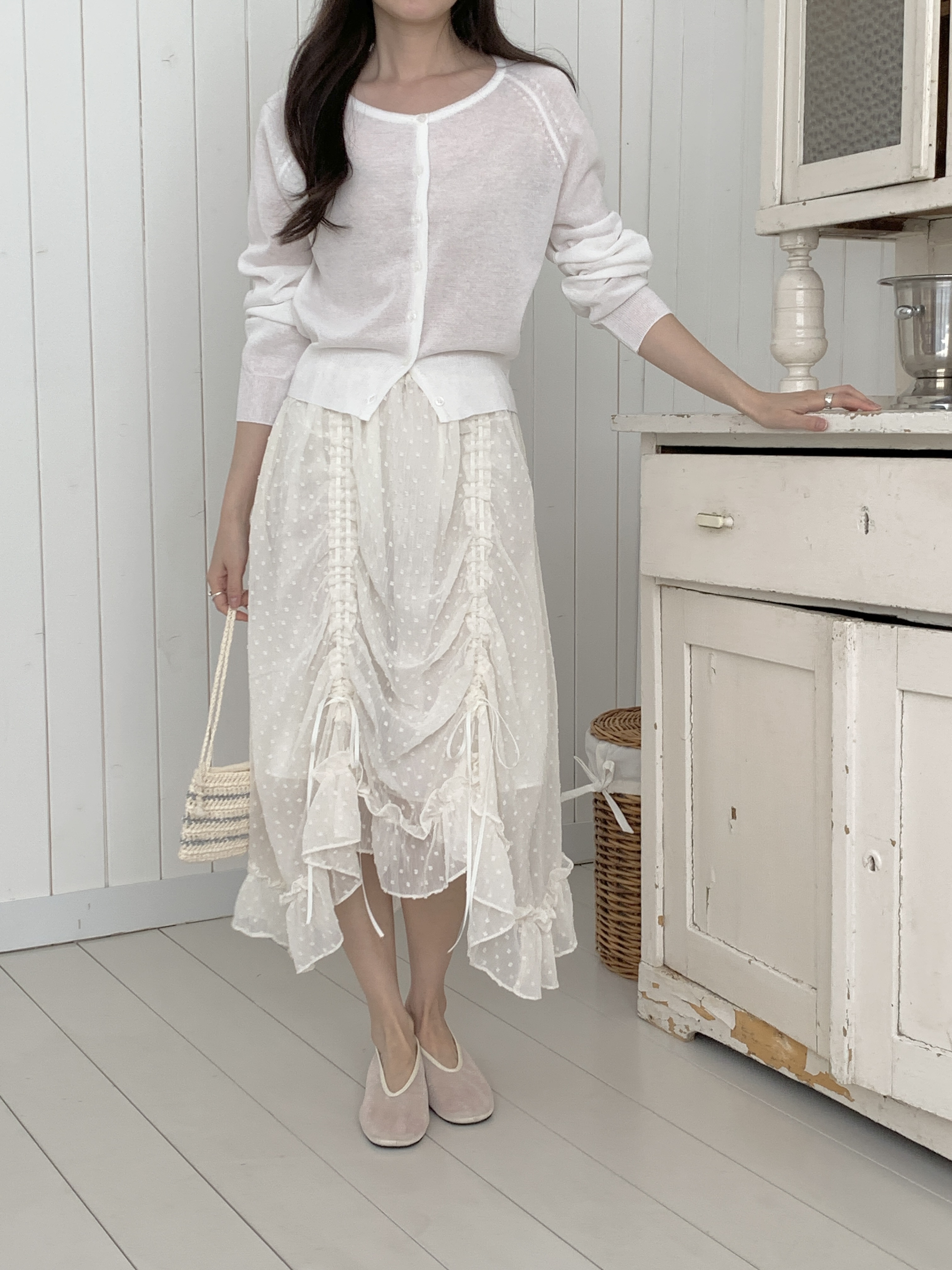 シフォンウエストゴムロングスカート | 詳細画像16