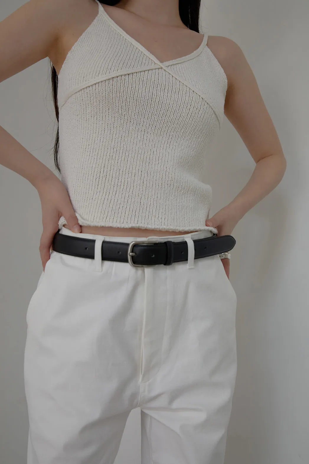 レザーベルト無地ベルトポーチ付オールシーズン | 詳細画像1