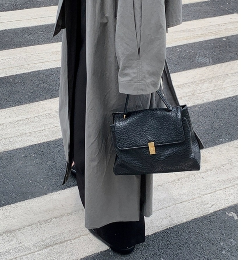 レザー調トートバッグショルダーバッグストラップ付 | 詳細画像3