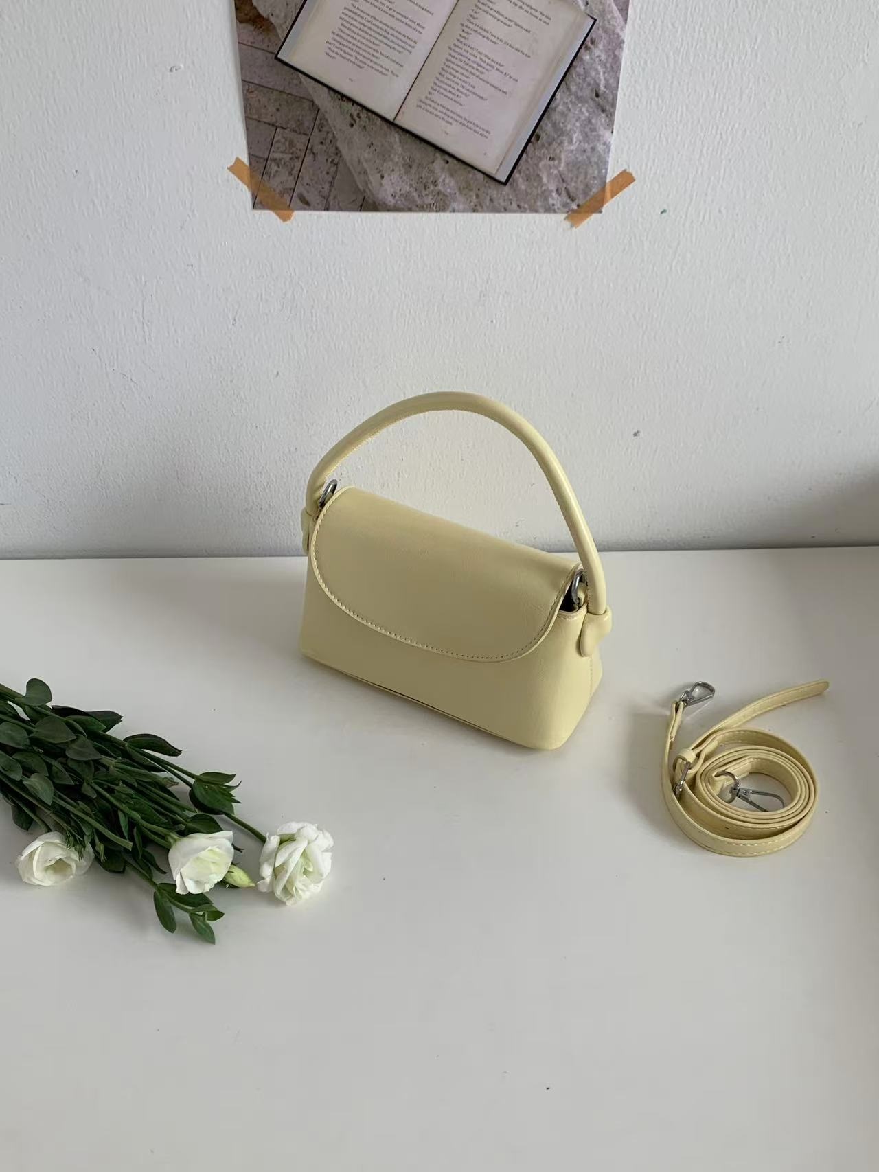 レザー調ミニショルダーバッグストラップセット(バックルあり) | 詳細画像2