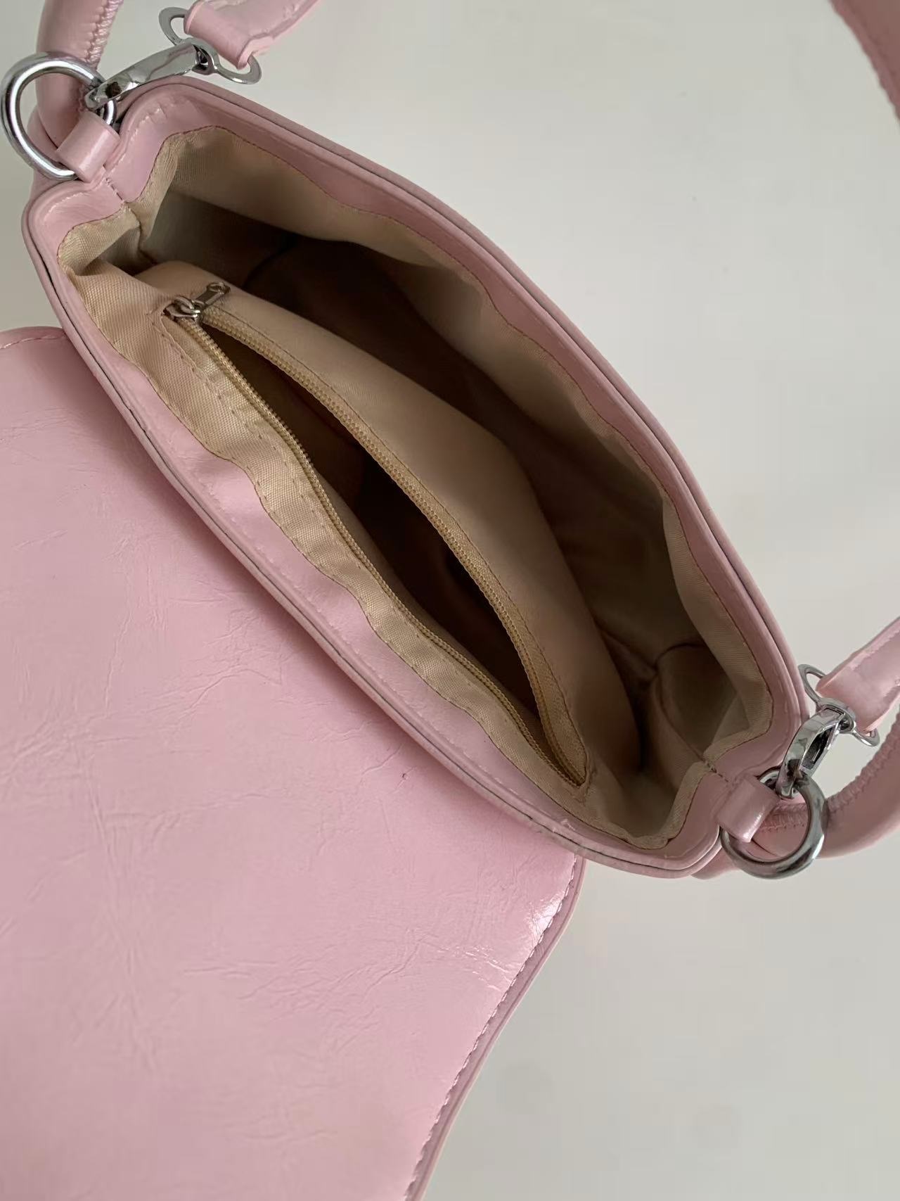 レザー調ミニショルダーバッグストラップセット(バックルあり) | 詳細画像7