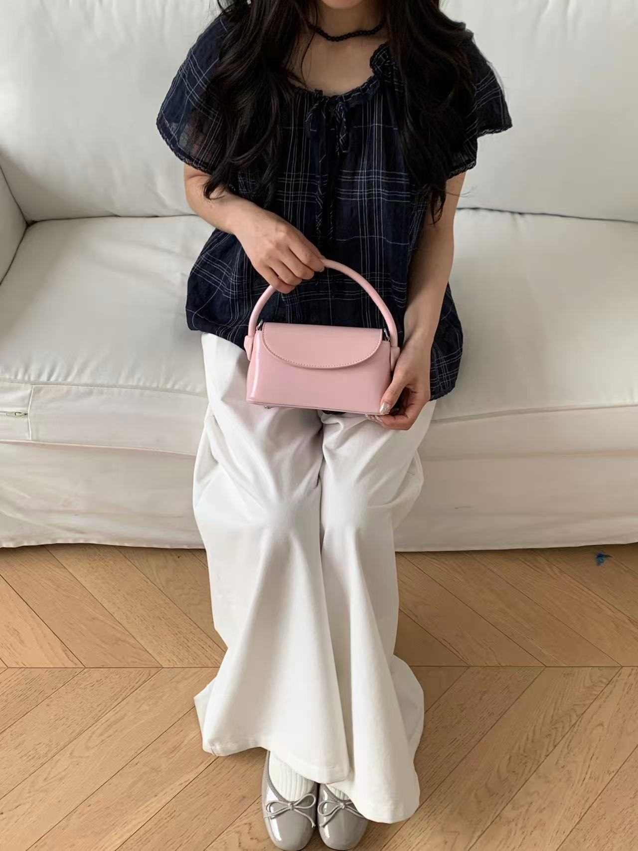 レザー調ミニショルダーバッグストラップセット(バックルあり) | 詳細画像10