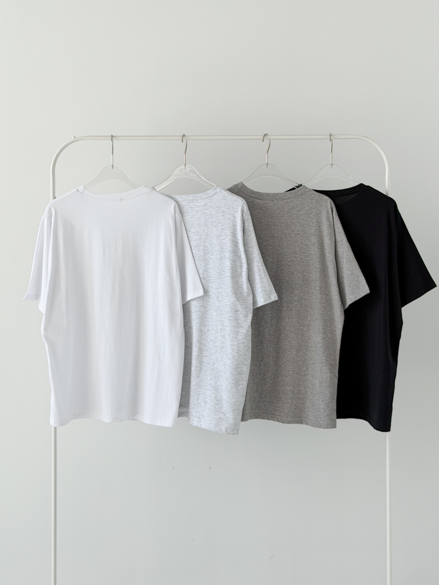 ラウンドネックベーシックオーバーサイズ半袖無地Tシャツ | 詳細画像16