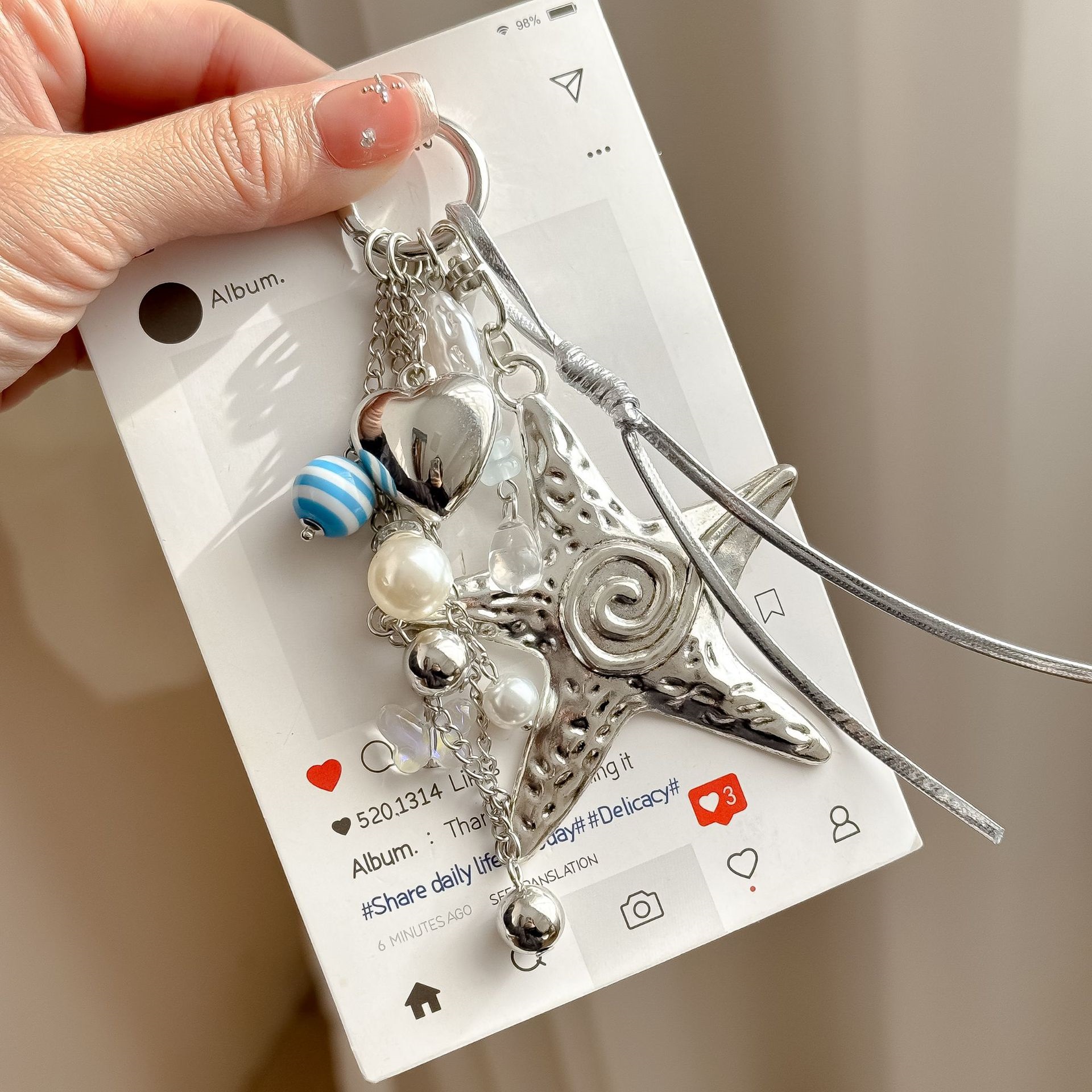 ストラップハートキーホルダー | 詳細画像2