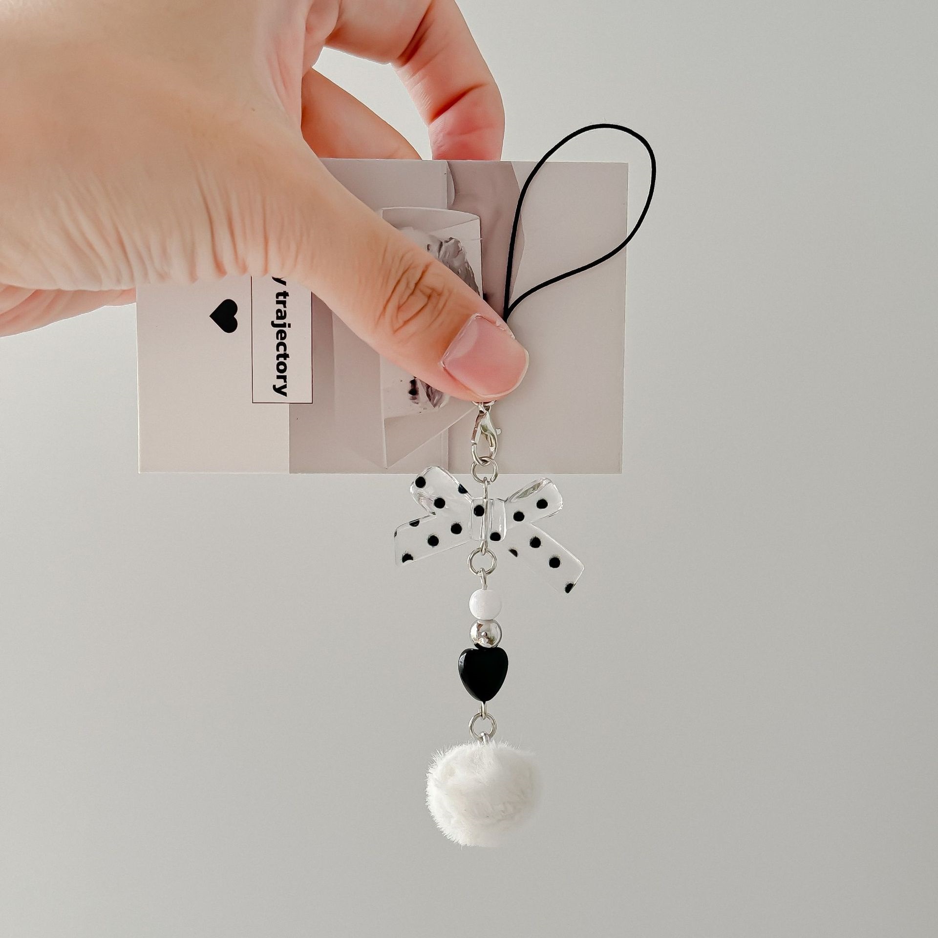 リボン(固定)ドットキーホルダー | 詳細画像2