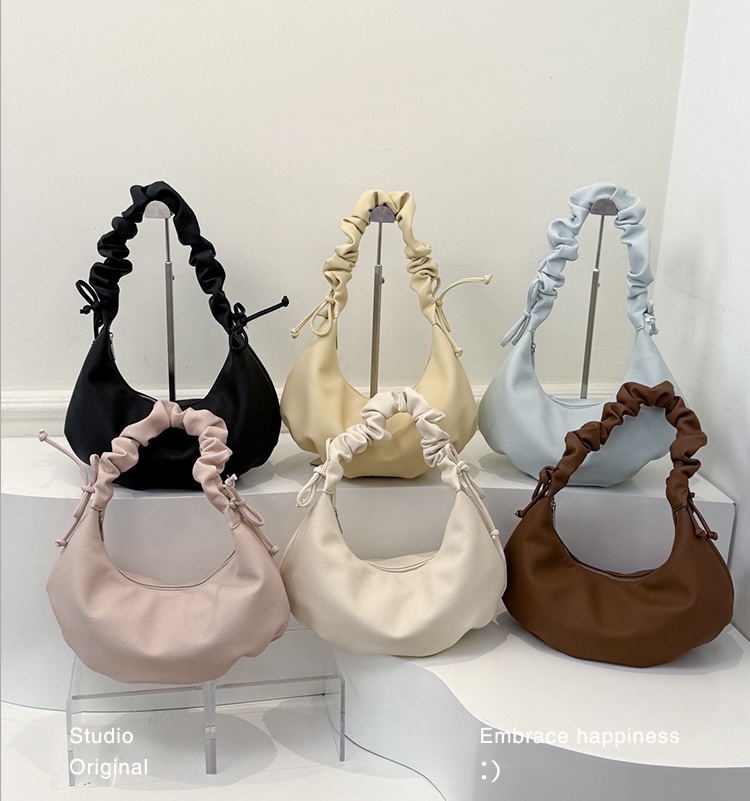 レザー調ジップアップストラップシャーリングショルダーバッグ | 詳細画像2