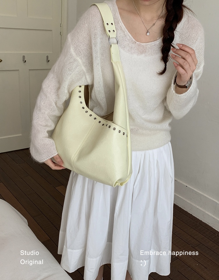 レザー調スタッズショルダーバッグ | 詳細画像7