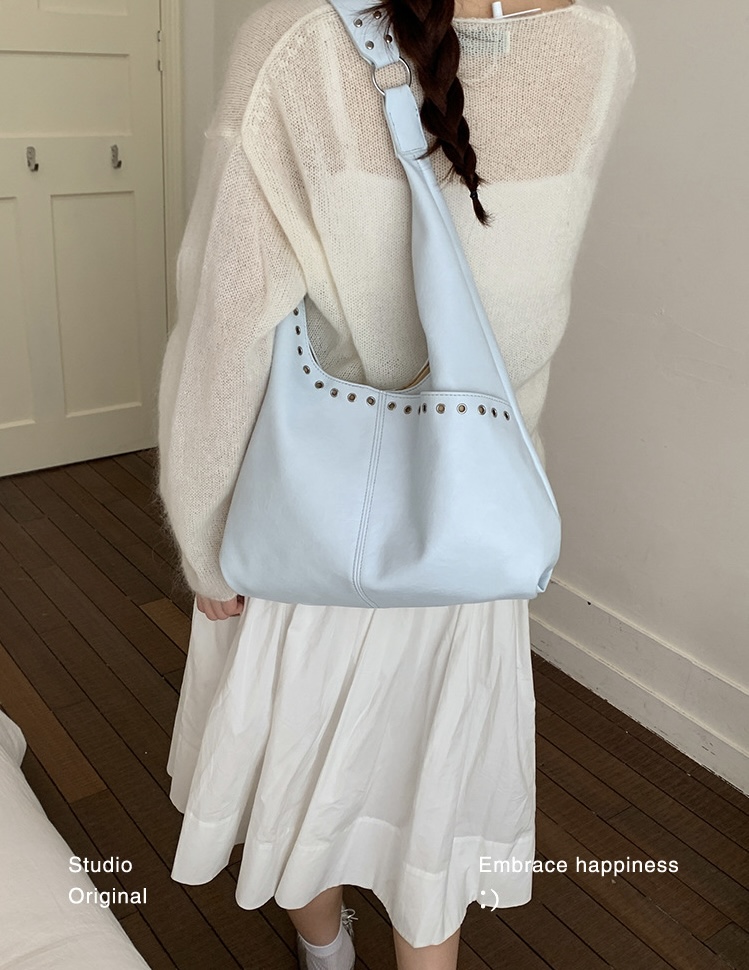 レザー調スタッズショルダーバッグ | 詳細画像9