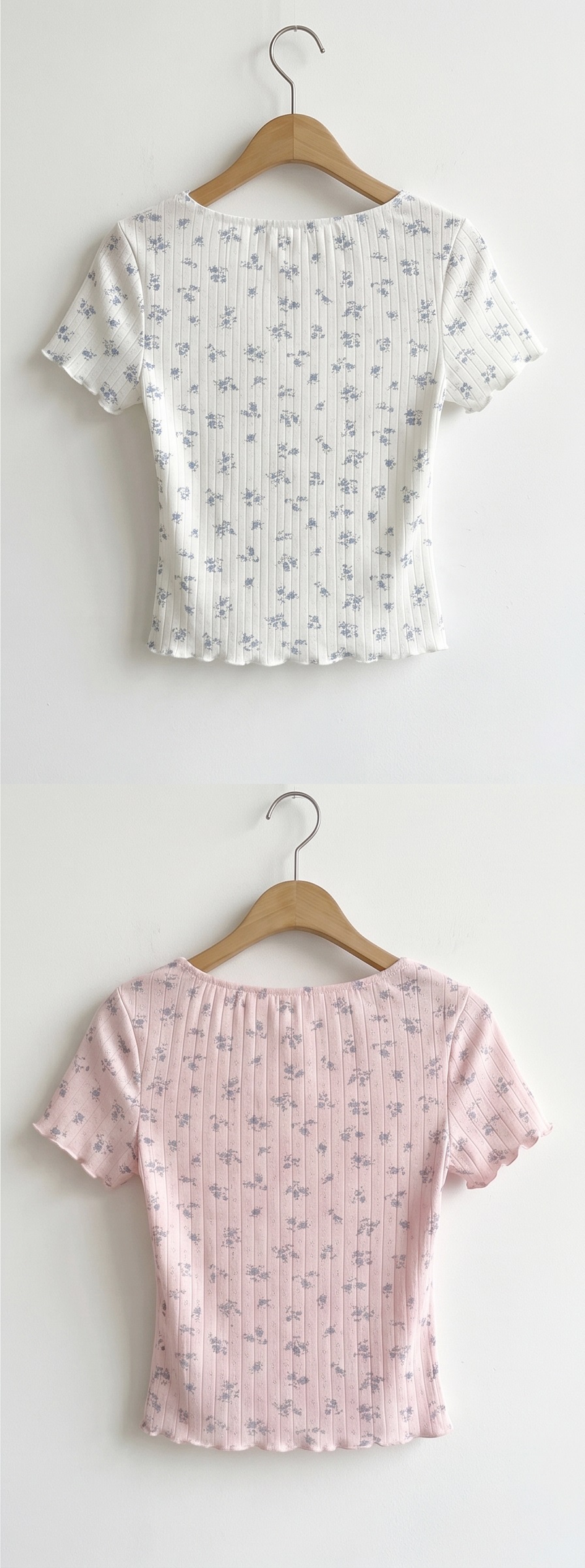 ストラップメロウ半袖リボン小花柄Tシャツ | 詳細画像23