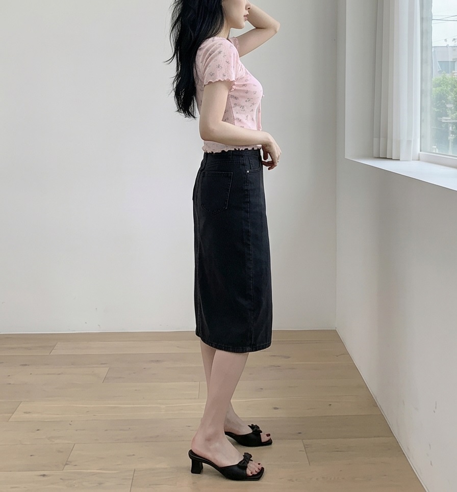 ストラップメロウ半袖リボン小花柄Tシャツ | 詳細画像4