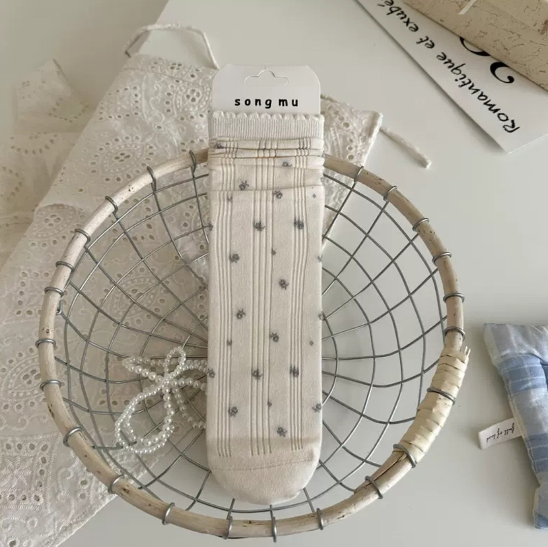 リボン(固定)メロウドットチェックソックスセット | 詳細画像4