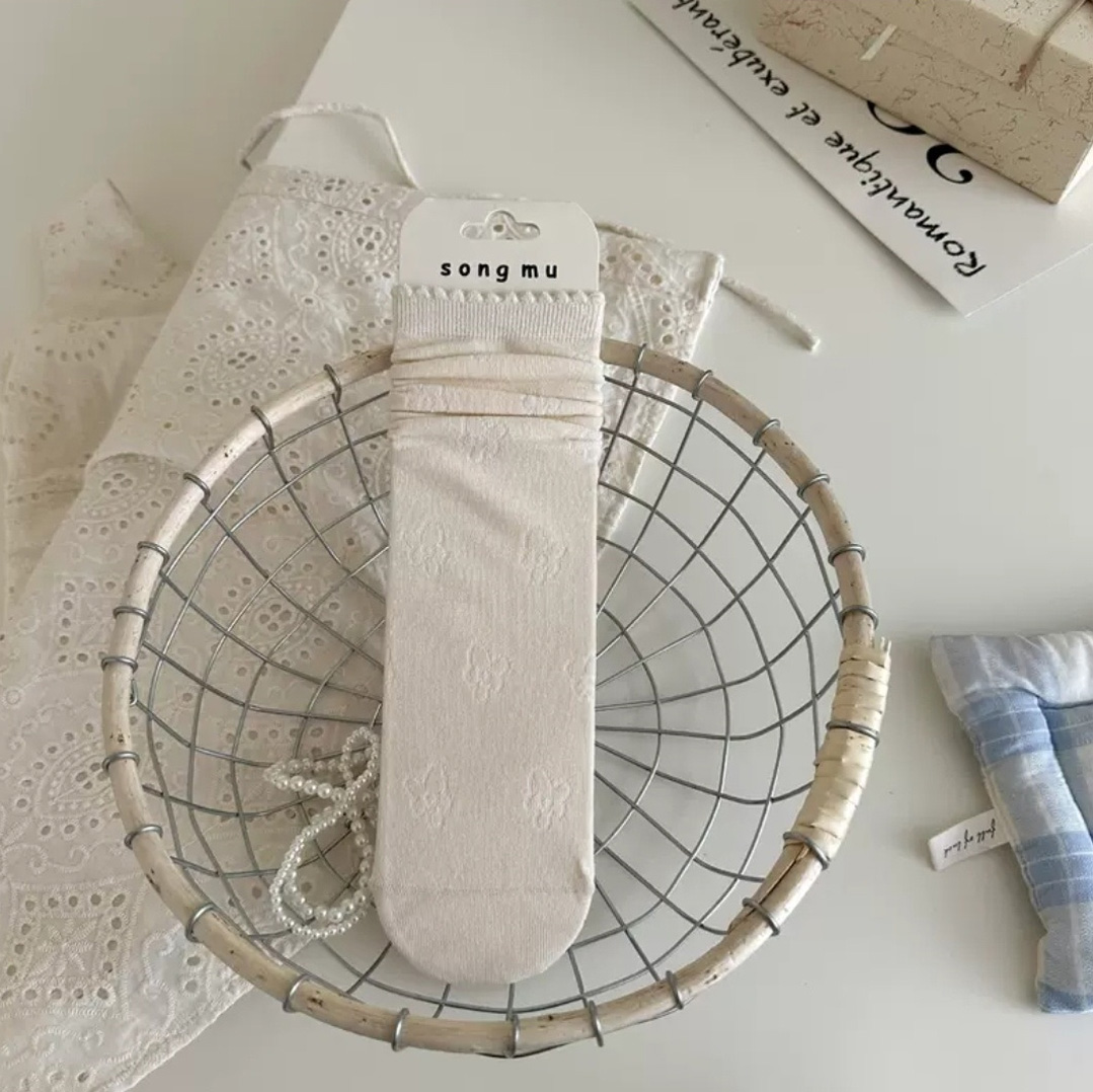 リボン(固定)メロウドットチェックソックスセット | 詳細画像6