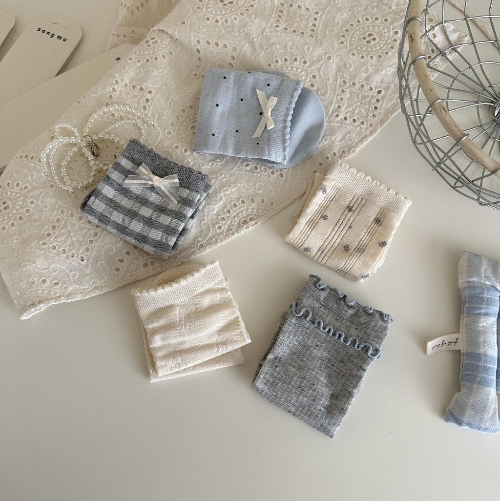 リボン(固定)メロウドットチェックソックスセット | 詳細画像9