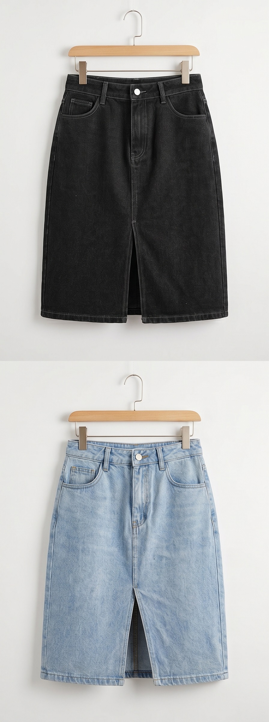 スリットミディデニムスカート | 詳細画像16
