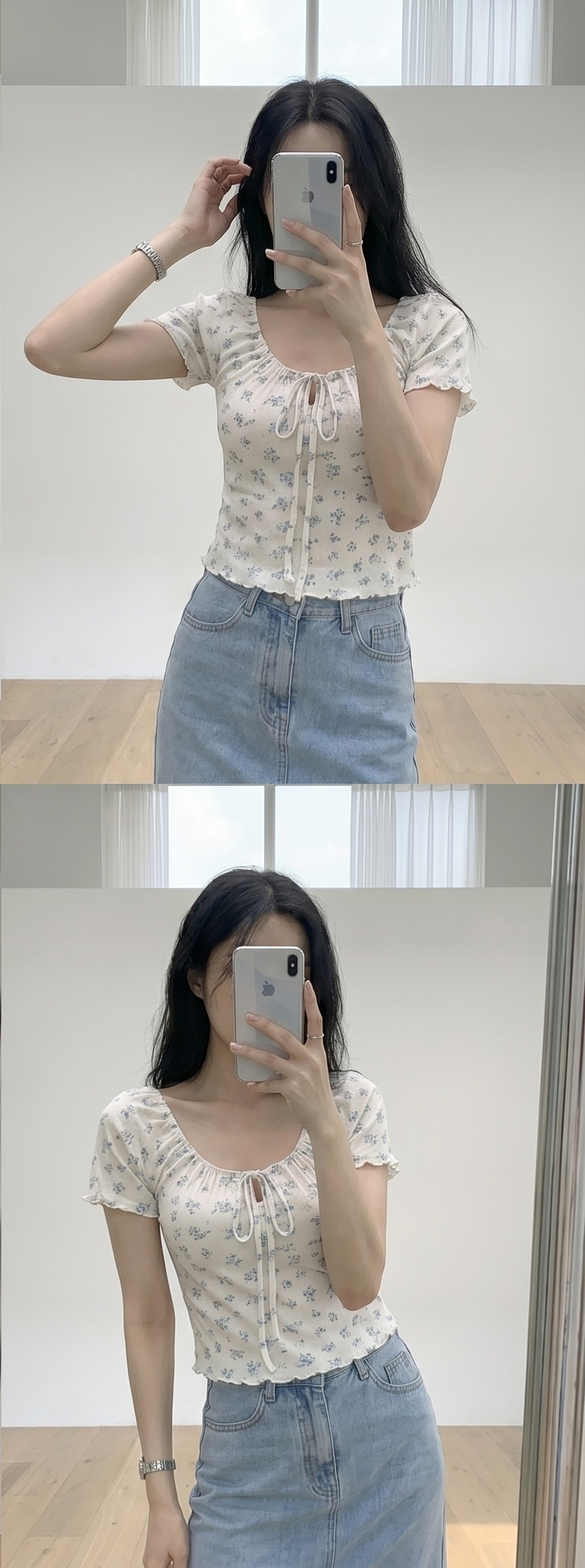 スリットミディデニムスカート | 詳細画像10