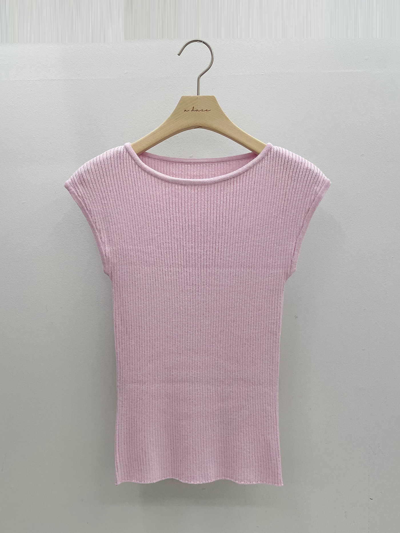 リブクールラウンドネックフレンチスリーブニット | 詳細画像16