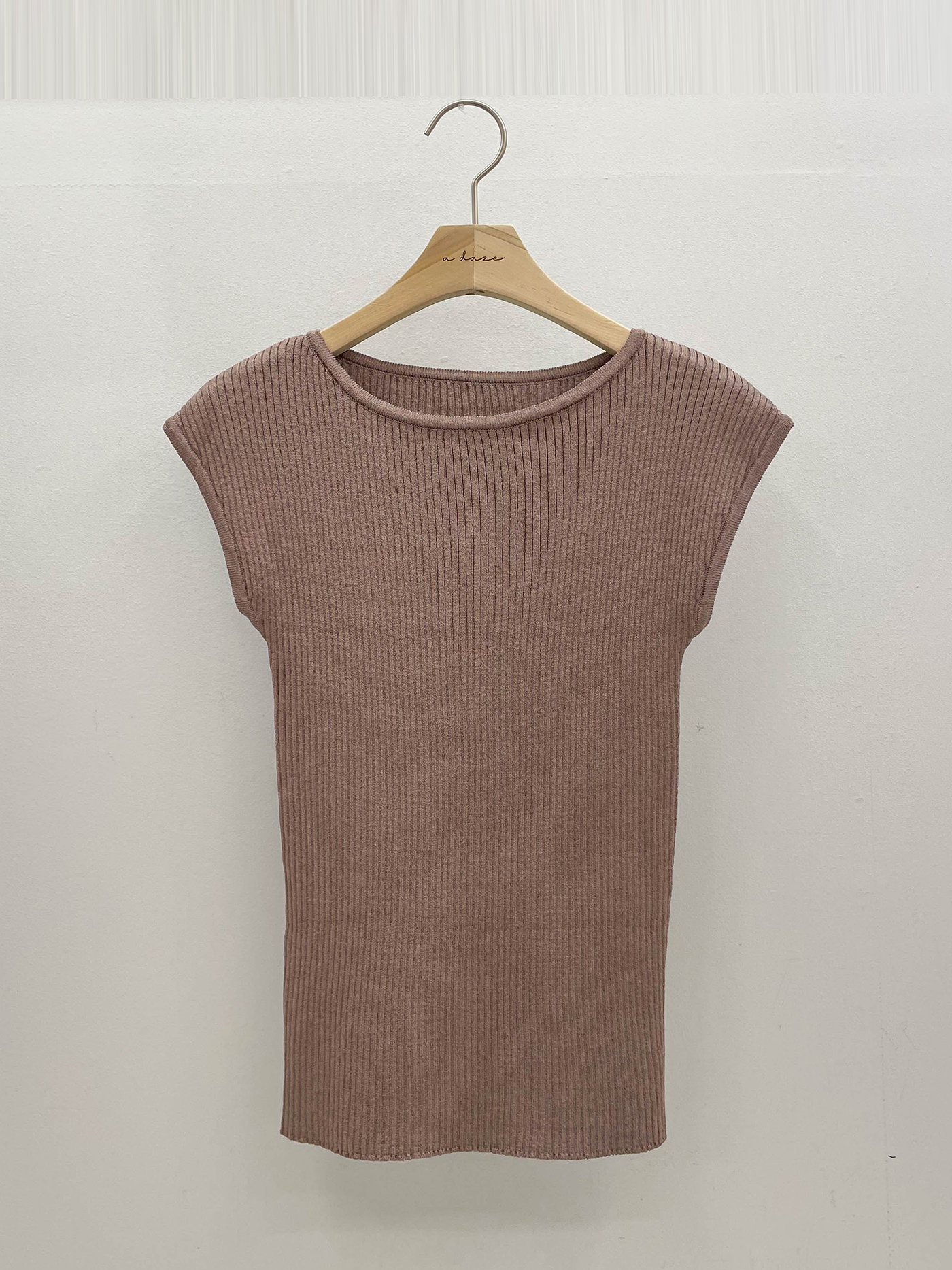 リブクールラウンドネックフレンチスリーブニット | 詳細画像17