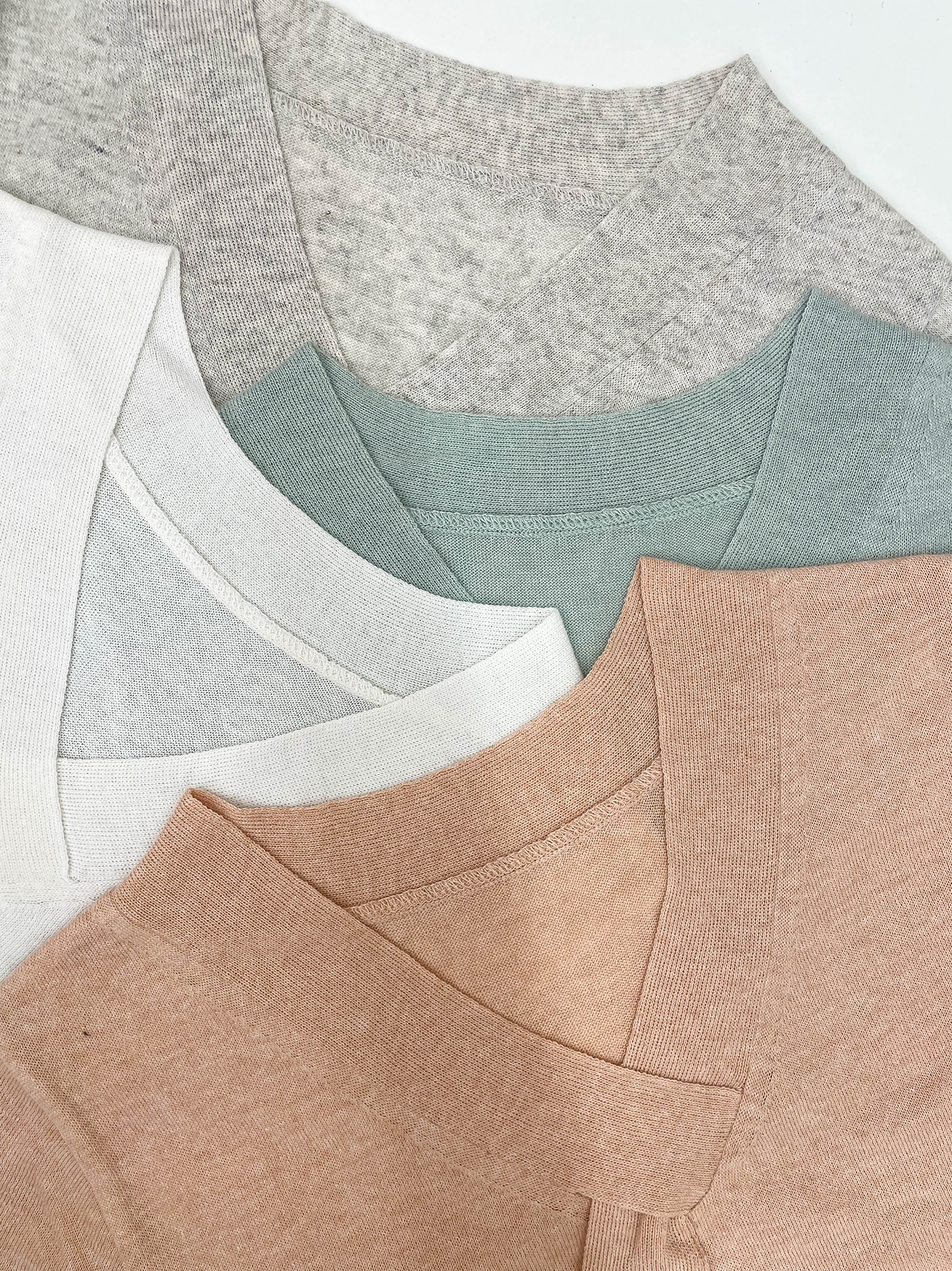 リネン混ボウタイVネック半袖ニット | 詳細画像4