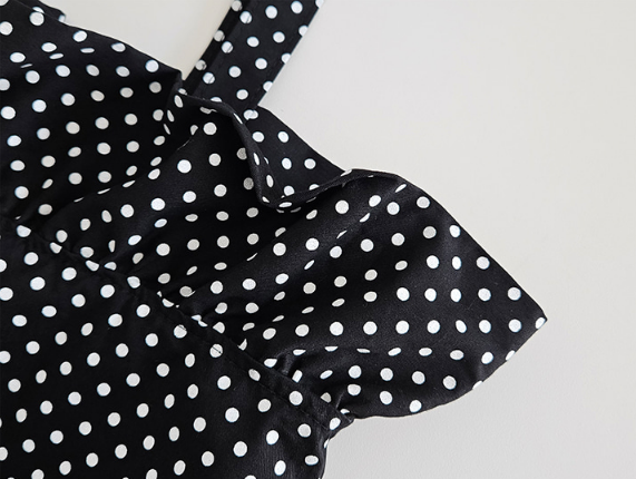 コットンシャーリングラッフルパッチドットトートバッグ | 詳細画像23