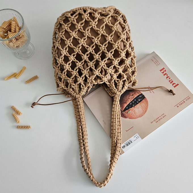 ドローストリングルーズノットトートバッグポーチ付 | 詳細画像8