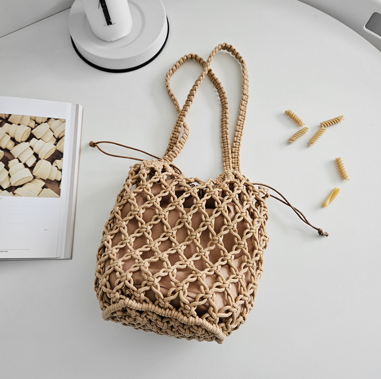 ドローストリングルーズノットトートバッグポーチ付 | 詳細画像10