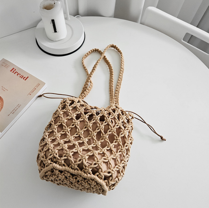 ドローストリングルーズノットトートバッグポーチ付 | 詳細画像11