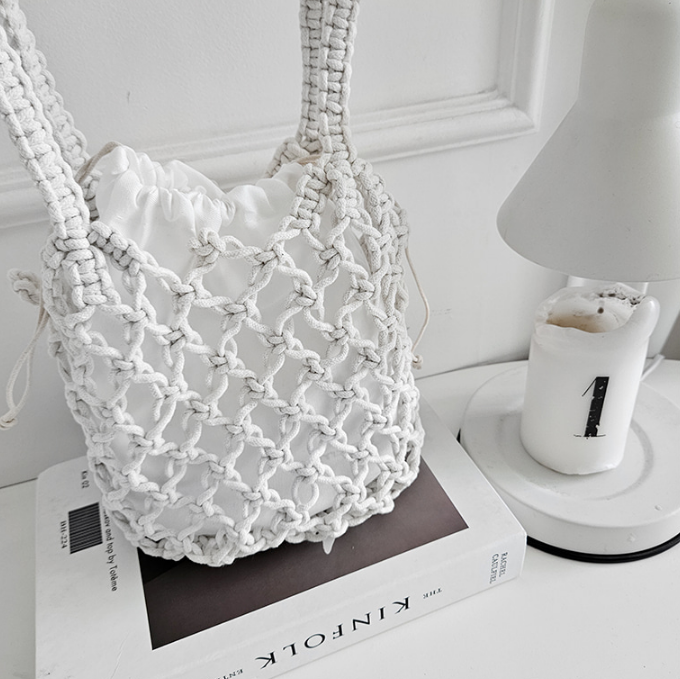 ドローストリングルーズノットトートバッグポーチ付 | 詳細画像14