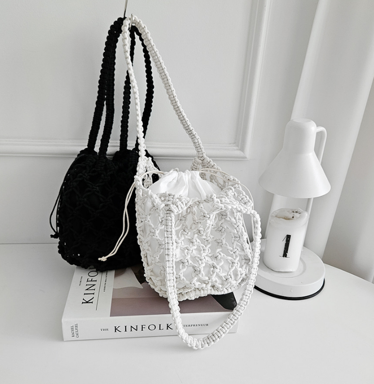 ドローストリングルーズノットトートバッグポーチ付 | 詳細画像15