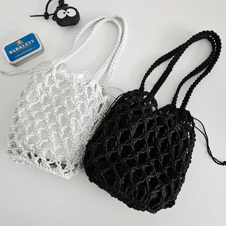 ドローストリングルーズノットトートバッグポーチ付 | 詳細画像16