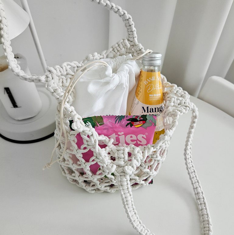 ドローストリングルーズノットトートバッグポーチ付 | 詳細画像18