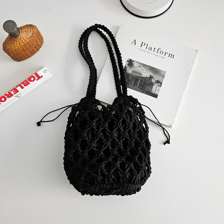 ドローストリングルーズノットトートバッグポーチ付 | 詳細画像23