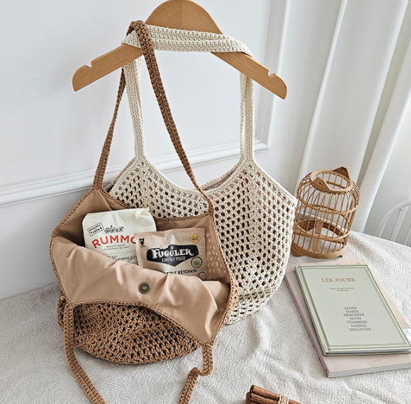 ルーズビッグマグネットボタントートバッグ | 詳細画像2