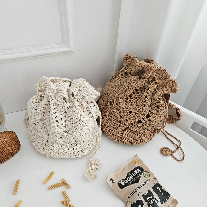 コットンシャーリングドローストリングトートバッグ | 詳細画像7