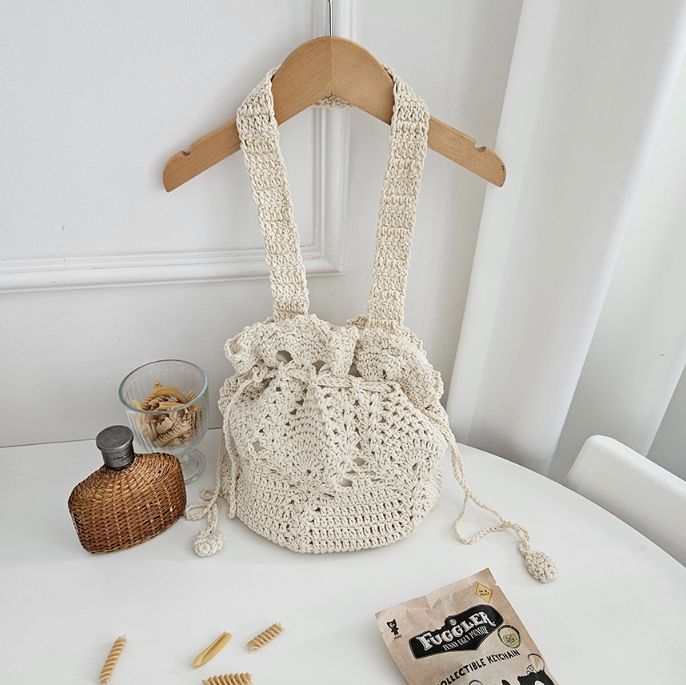 コットンシャーリングドローストリングトートバッグ | 詳細画像9