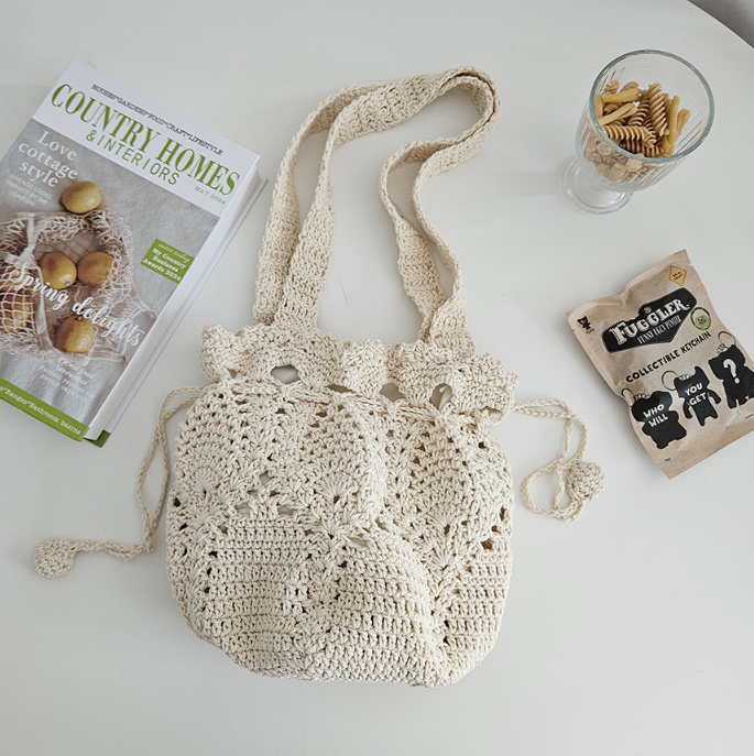 コットンシャーリングドローストリングトートバッグ | 詳細画像11