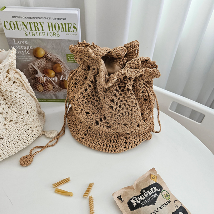 コットンシャーリングドローストリングトートバッグ | 詳細画像17