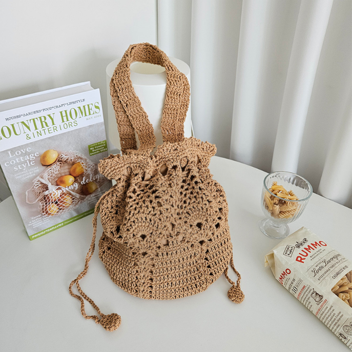 コットンシャーリングドローストリングトートバッグ | 詳細画像19