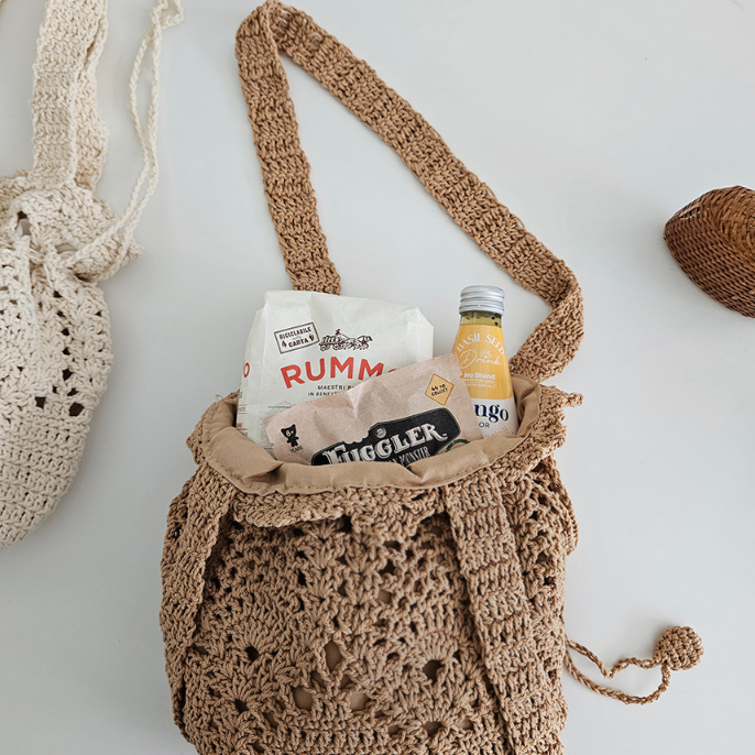 コットンシャーリングドローストリングトートバッグ | 詳細画像21