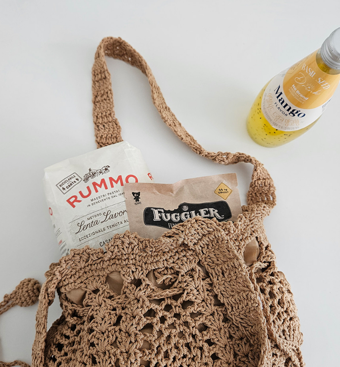 コットンシャーリングドローストリングトートバッグ | 詳細画像23