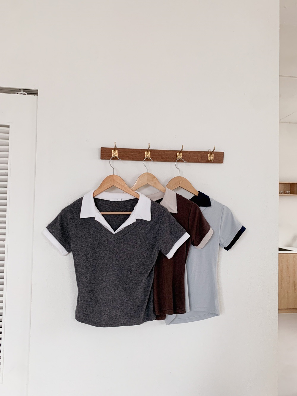 配色カラーベーシックスリム半袖Tシャツ | 詳細画像11