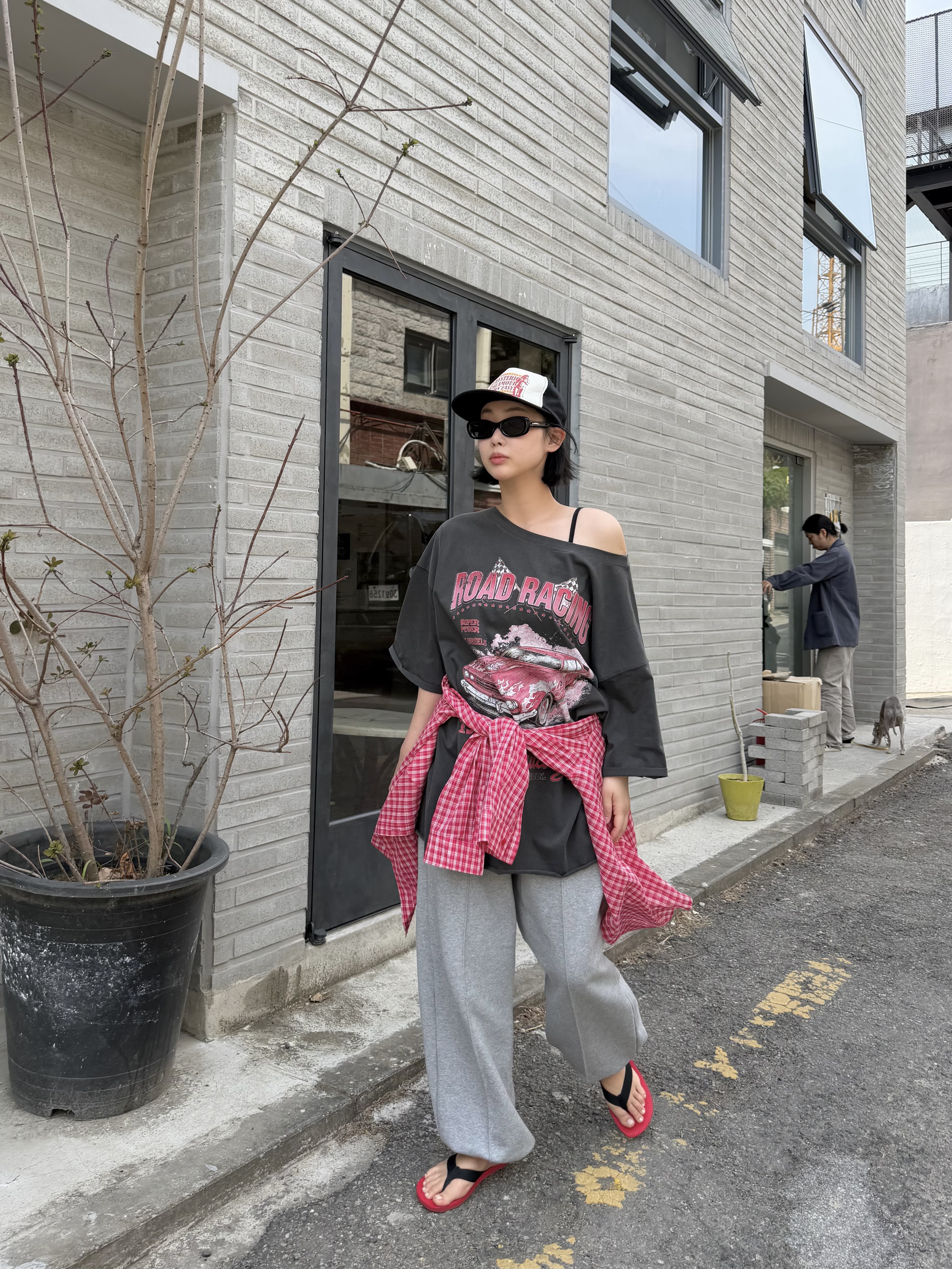 コットンベーシックルーズ半袖プリントTシャツ | 詳細画像19
