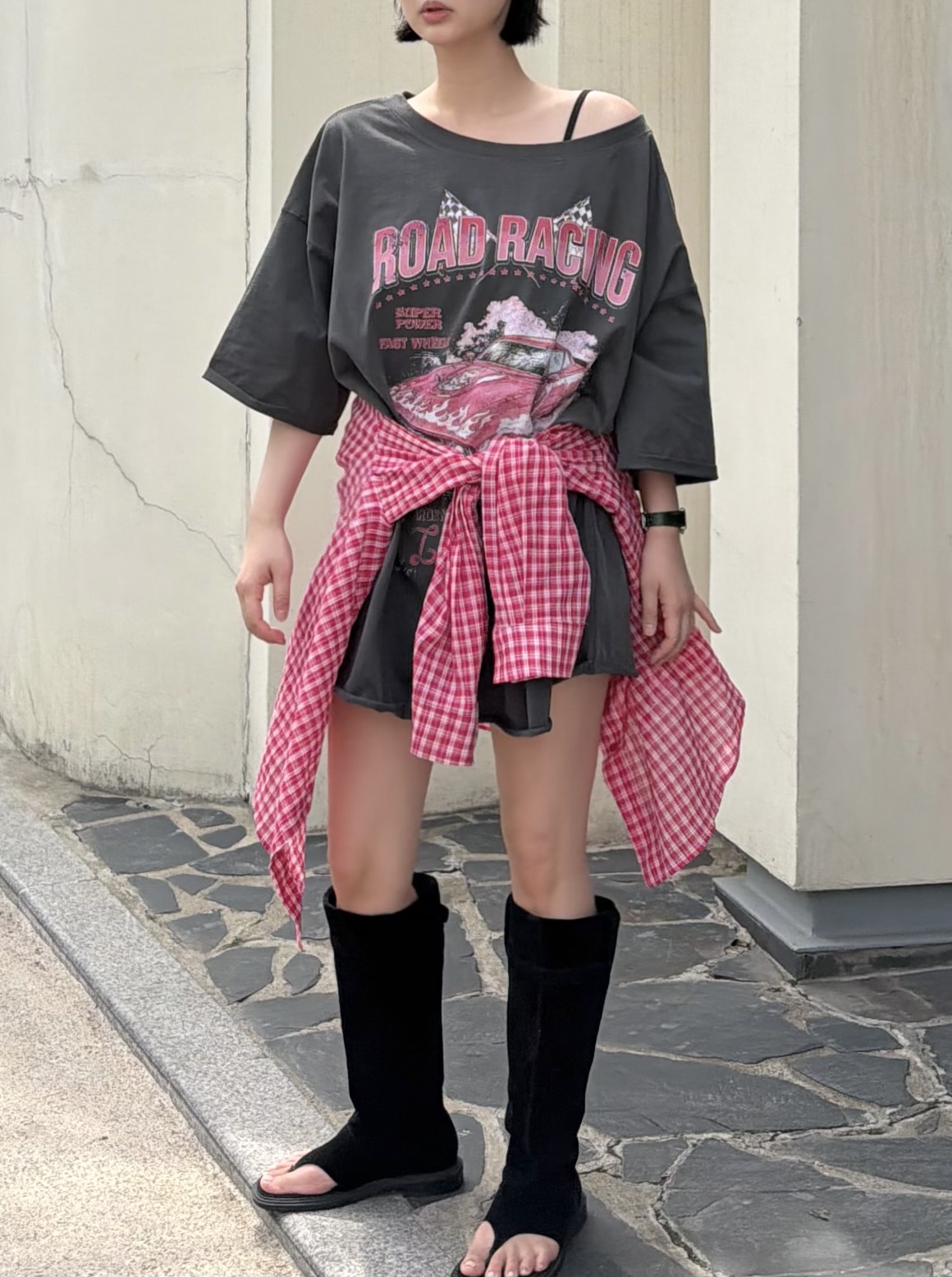 コットンベーシックルーズ半袖プリントTシャツ | 詳細画像2